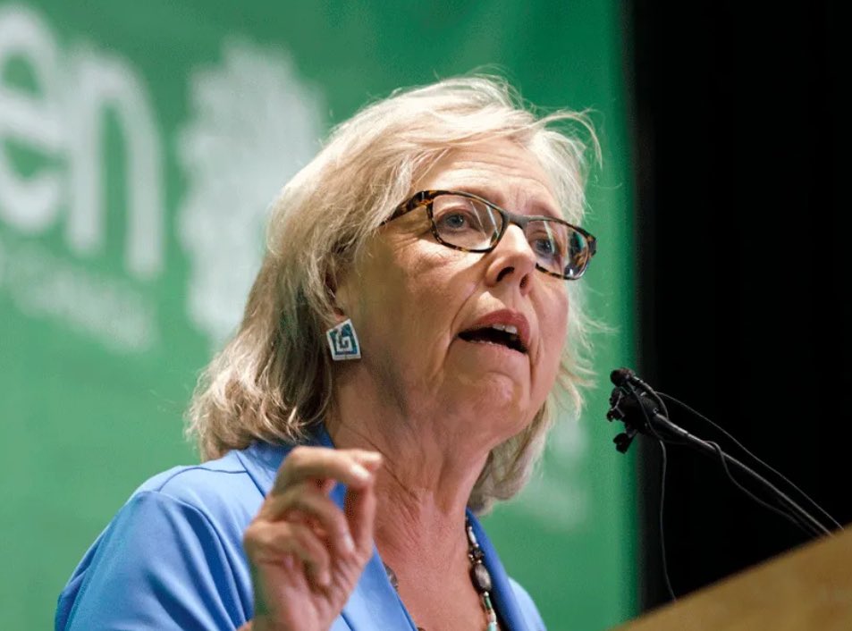 IanJaeger29's tweet photo. BREAKING: Canadian Green Party Leader, Elizabeth May says she is “increasingly nervous” about President Trump's jokes about Canada becoming the 51st state. 

“It’s not funny.” https://t.co/Eu0tzQFyrM