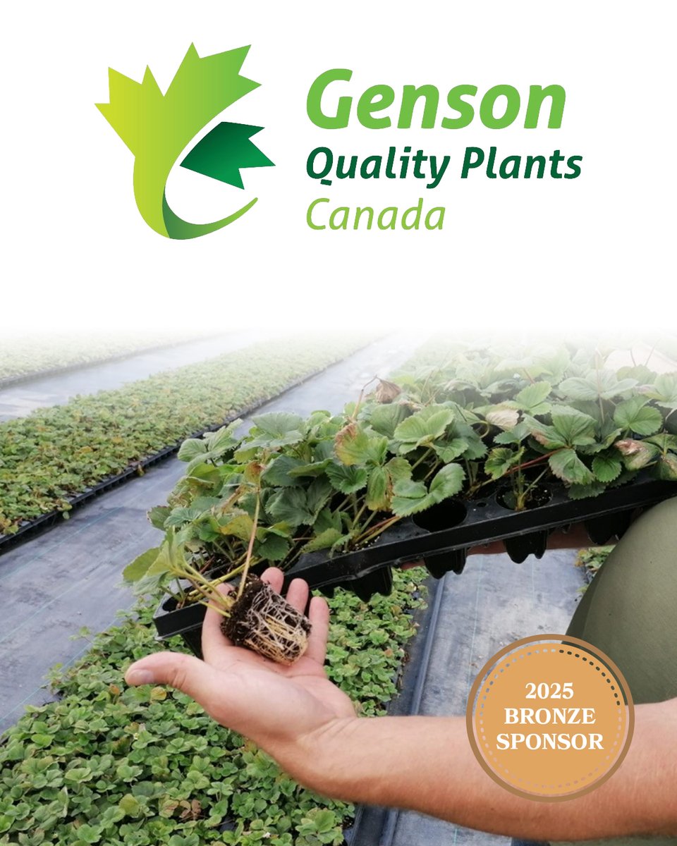 We would like to thank Genson Quality Plants Inc. for supporting our 2025 Conference as a Bronze sponsor! Genson Quality Plants Inc.'s mission is to make high quality Strawberry trayplants for the North American market.

Learn more: genson.com

#NARBA #berryplants