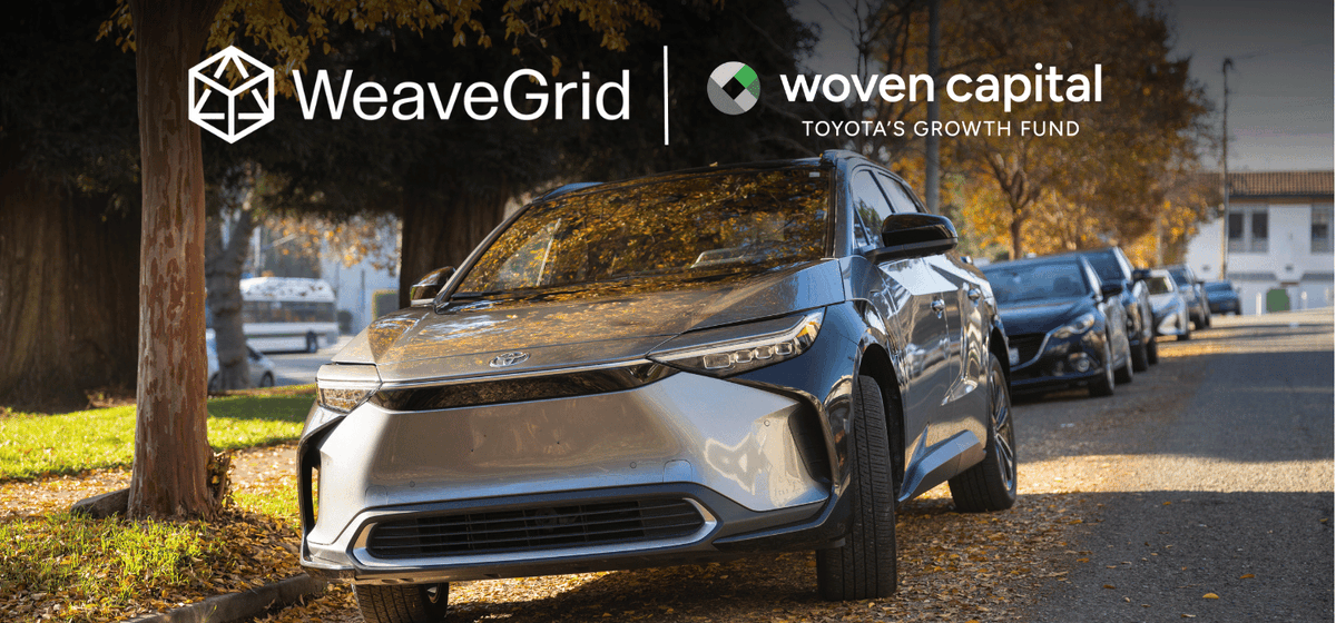 WeaveGrid secured $28M in Strategic Funding led by Woven Capital - Toyota’s growth fund! 

This investment from the world’s largest automaker underscores the value of WeaveGrid’s authorized integrations with automakers and charging OEMs to drive managed charging innovation.