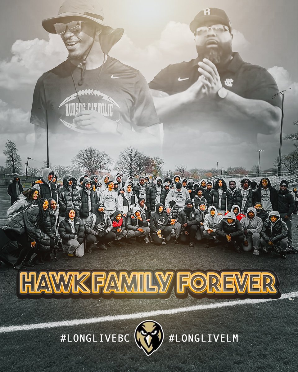 CoachReekNJ's tweet image. HAWK FAMILY FOREVER 💛🖤🕊️ @HCHawksFB #LongLiveLM #LongLiveBC