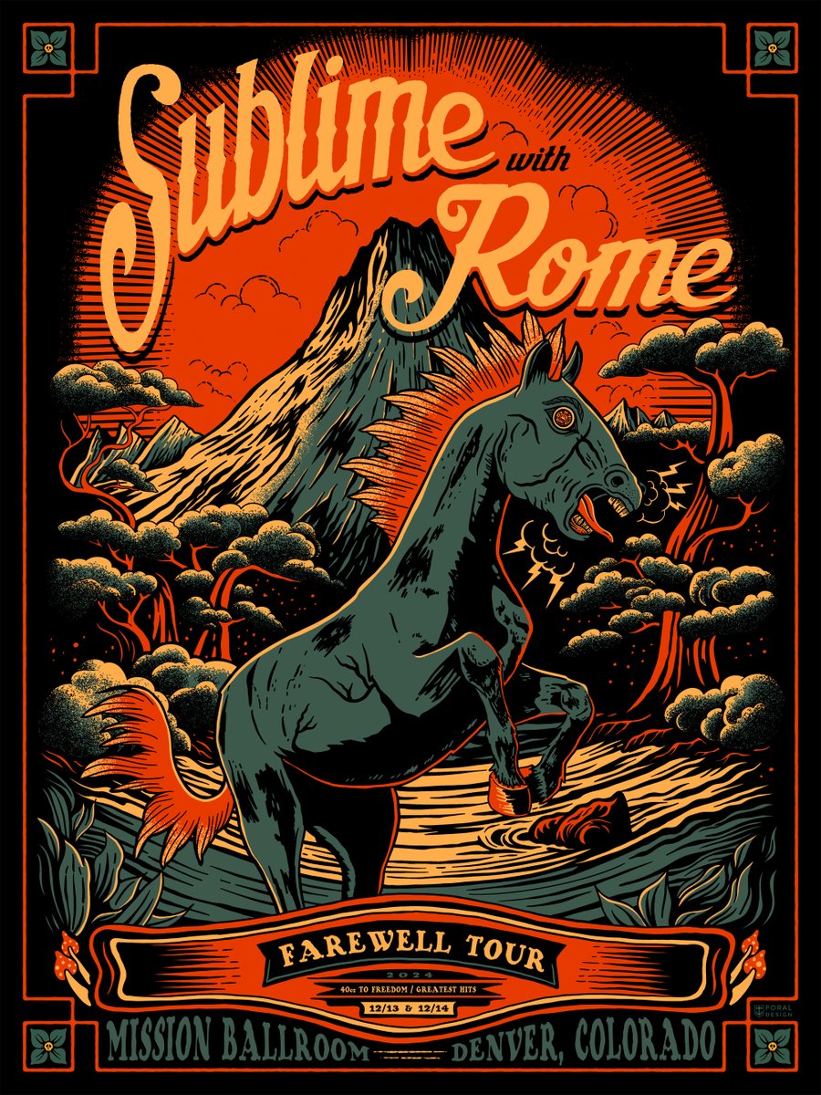 Sublime with Rome (@sublimewithrome) on Twitter photo Denver, Colorado!! We’ll see you this weekend out at the Mission Ballroom for our FINAL US shows. Get yourself a poster designed by the legend <a href="/davidforal/">davidforal.eth</a> exclusively at the shows this weekend. Let’s party one last time ❤️ Denver, Colorado!! We’ll see you this weekend out at the Mission Ballroom for our FINAL US shows. Get yourself a poster designed by the legend <a href="/davidforal/">davidforal.eth</a> exclusively at the shows this weekend. Let’s party one last time ❤️