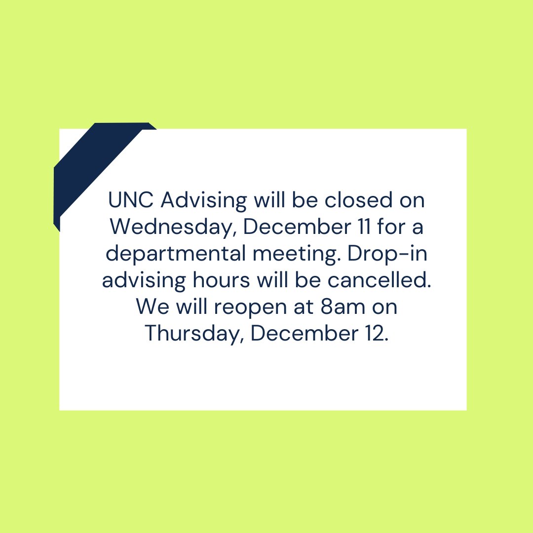 UNC Advising (@uncadvising) on Twitter photo 