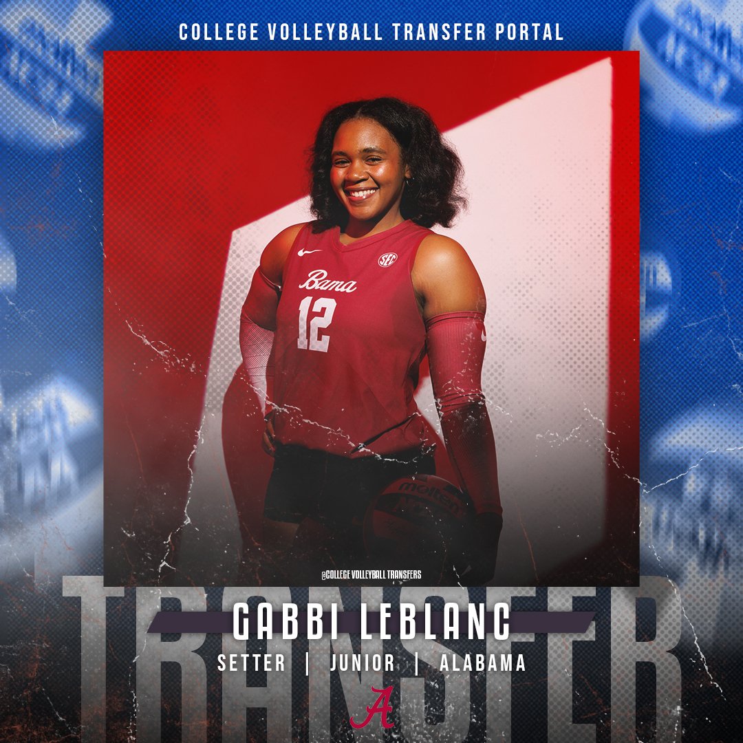 𝗜𝗻 𝗧𝗵𝗲 𝗣𝗼𝗿𝘁𝗮𝗹

✏️: Gabbi LeBlanc
🏐: Setter
🎓: Junior
📍: Alabama

#CollegeVBTransfers | #NCAAWVB