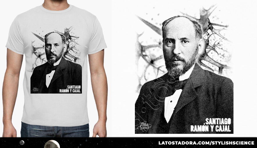 ScienceStylish's tweet photo. Santiago Ramón y Cajal.    
https://t.co/QB6HhHIzNV 

#camisetas #tshirts #science #ciencia #ramonycajal #universidad #university #cerebro #brain #nobel #medicina #medicine #neuronas #neurons https://t.co/tzgAVN1Tm7