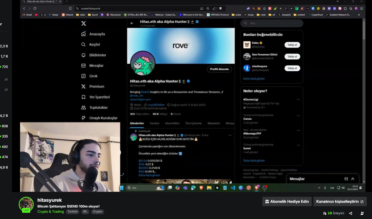 🪂 Piyasayı değerlendirip keyifleniyoruz...

Sepetimiz canlandı x'ler yapıldı $SEND 50m koşusu başladı...

kick.com/hitasyurek