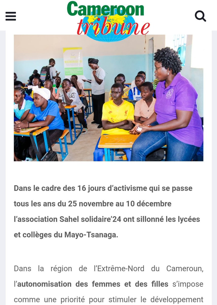 SaSol_24's tweet photo. Aujourd'hui marque la clôture des 16jours d'activisme contre les violences basées sur le genre #VBG du 25 au 10 décembre et la journée internationale des droits de l'homme.
Les liens vers les articles publiés sur nos activités. #sahelsolidaire24 #activites #camps #sensibilsation https://t.co/GnH9hDdaAn