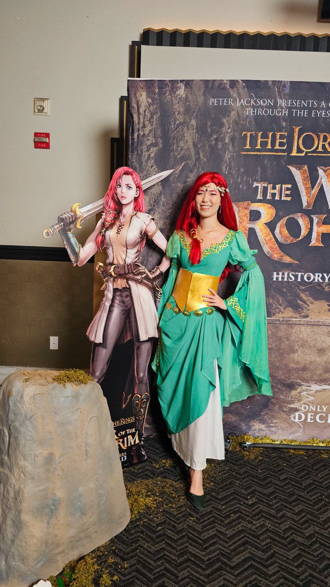 suhbreenaa's tweet photo. 🗡️ Thank you @wbpictures and @theanimemen for inviting me to the advance screening of "The Lord of the Rings: The War of the Rohirrim"! So grateful I was able to attend and I cosplayed Hera Hammerhead from the film 💚 #WBSponsored #LOTR #WaroftheRohirrim https://t.co/0nYoTsLIhx