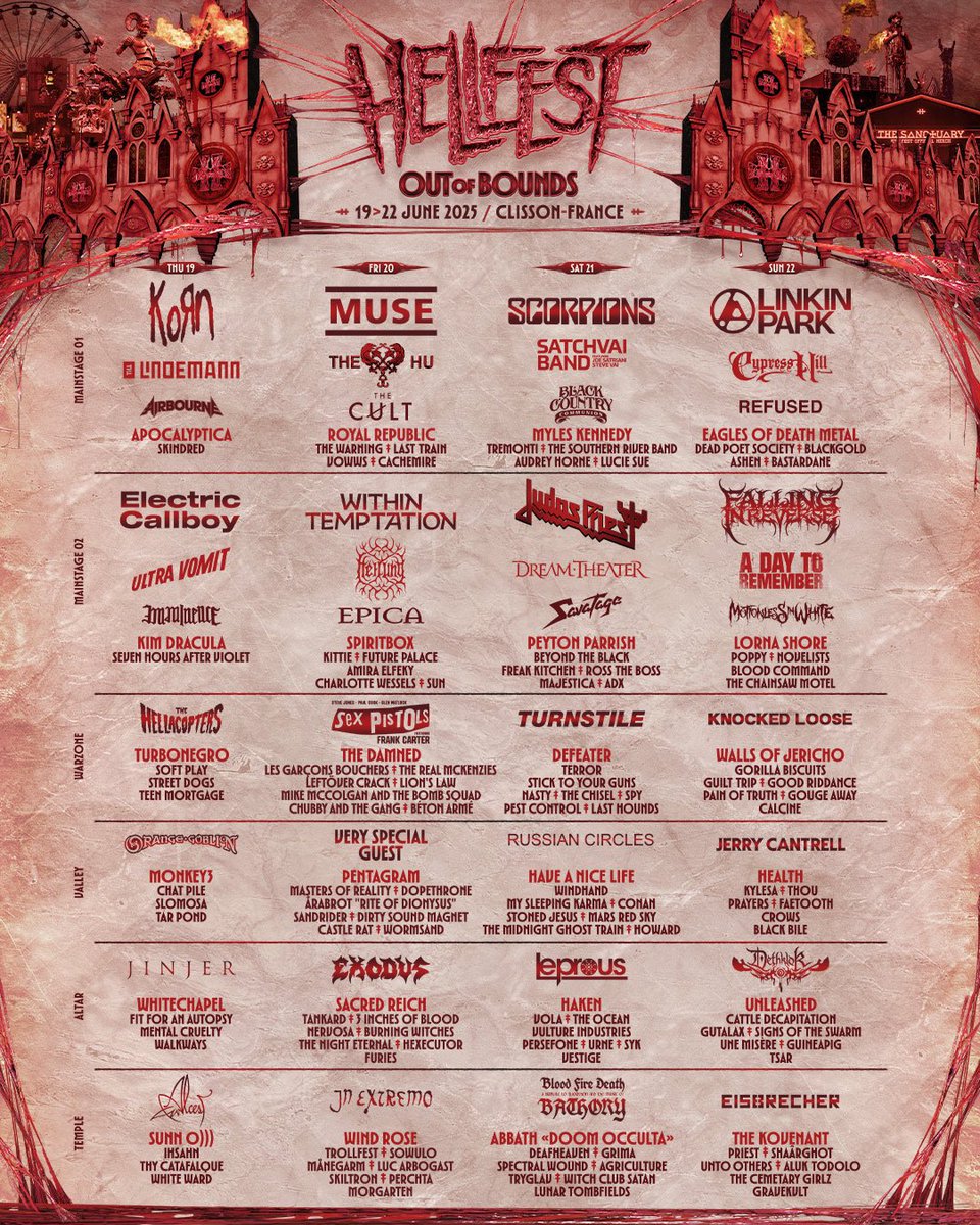 TheWarningBand2's tweet image. France! 🇫🇷 

We’re so excited to see you next year at the main stage of @hellfestopenair ❤️‍🔥

Ticket info on their profile!

#Rock #HellFest #TheWarning