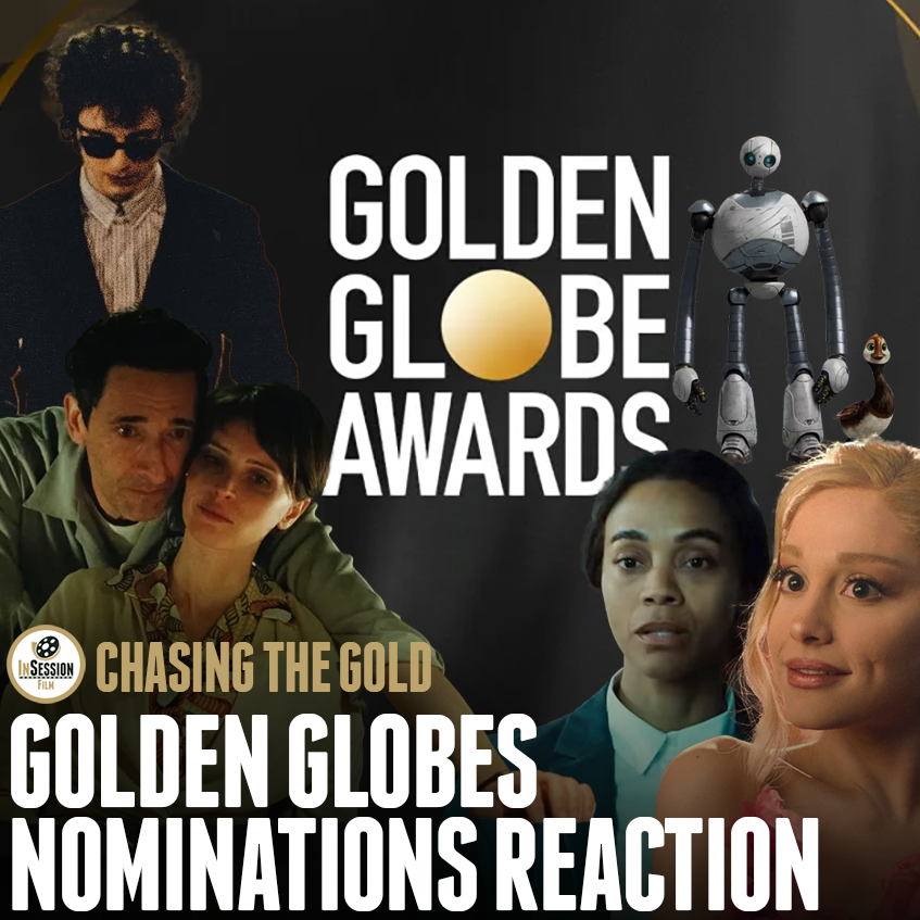 InSessionFilm's tweet image. Chasing the Gold: @ShadanLarki and @eRockReviews discuss this year's crop of #GoldenGlobes nominees!

Watch: youtu.be/v5RZinkoBsw        
Listen: linktr.ee/insessionfilm

#PodNation #PodernFamily