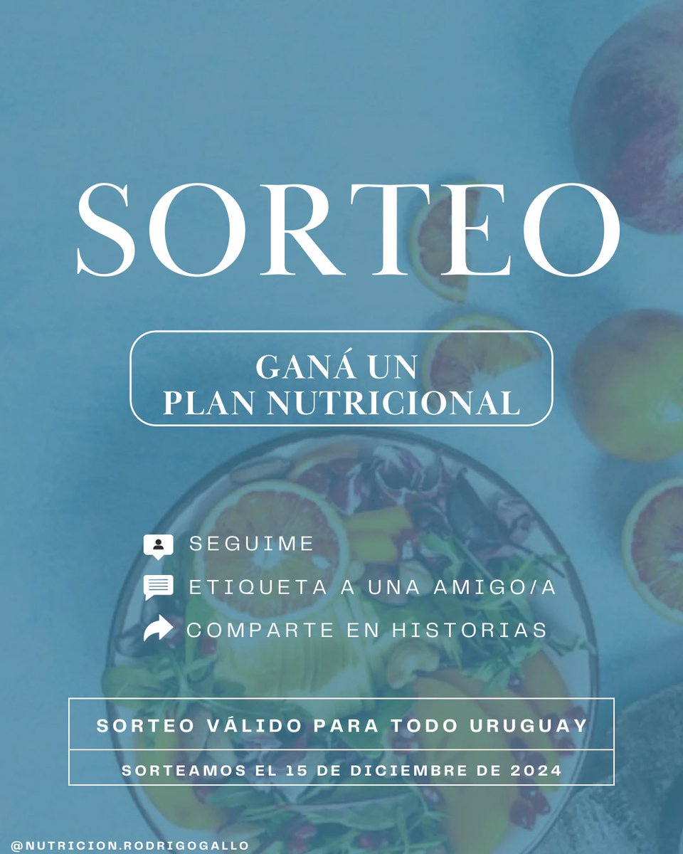 RodrigoGallo30's tweet photo. Tal vez no es #LaBajada pero te traigo un sorteo para cerrar el año de la mejor manera!! 

Sorteo activo en mi perfil de Instagram (nutricion.rodrigogallo) 👇🏻

https://t.co/rdLSO5rROl

Sorteo activo hasta el 15/12, no te quedes afuera!! https://t.co/7q30lebGJF