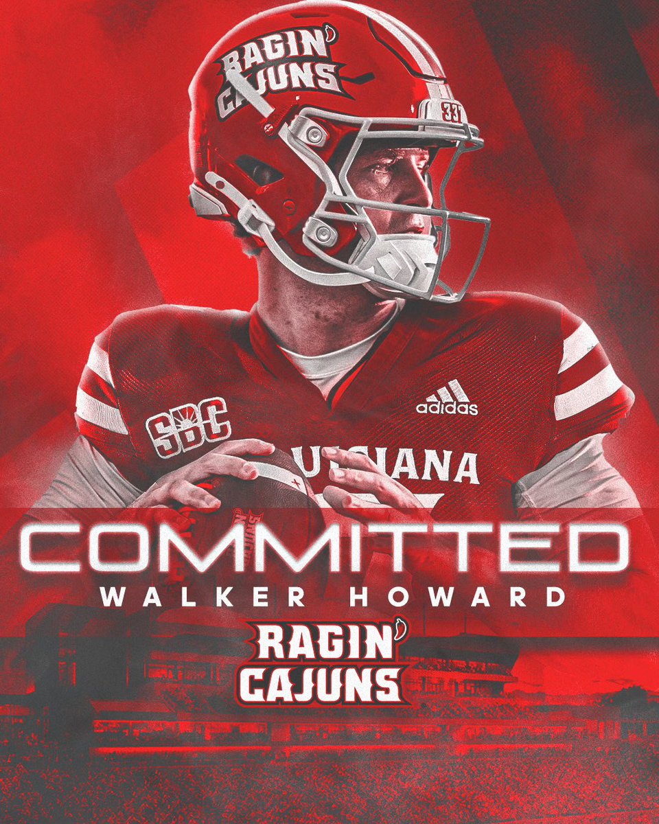 Walker Howard (@walker_howard4) on Twitter photo Let’s Geaux! <a href="/RaginCajunsFB/">Louisiana Ragin’ Cajuns® Football</a> <a href="/michaeldes1/">Michael Desormeaux</a> <a href="/CoachMunoz13/">Jorge Munoz</a> <a href="/leg12tim/">Tim Leger</a> #Cajuns #BackHome Let’s Geaux! <a href="/RaginCajunsFB/">Louisiana Ragin’ Cajuns® Football</a> <a href="/michaeldes1/">Michael Desormeaux</a> <a href="/CoachMunoz13/">Jorge Munoz</a> <a href="/leg12tim/">Tim Leger</a> #Cajuns #BackHome