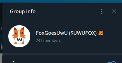 ChillFoxOnSol's tweet photo. 700+ Telegram Members. 
200+ Holders. 
TOP #2 Major Buy Bot
TOP #1 D. Raid Bot 

This is only the start of $UWUFOX

4sSw6tYH7oFedjNZXNNHQJhYmcsLLmpCDdWaPqA8pump

https://t.co/N99cLj4hsb https://t.co/XOEuQVMydH