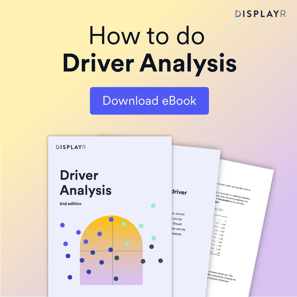 Learn to uncover which attributes have the biggest impact on consumer behavior. See the 10 key steps needed for you to perform your own driver analyses:
⁠displayr.com/resources/how-…
#driveranalysis #surveyanalysis #ebook #marketresearch #Displayr