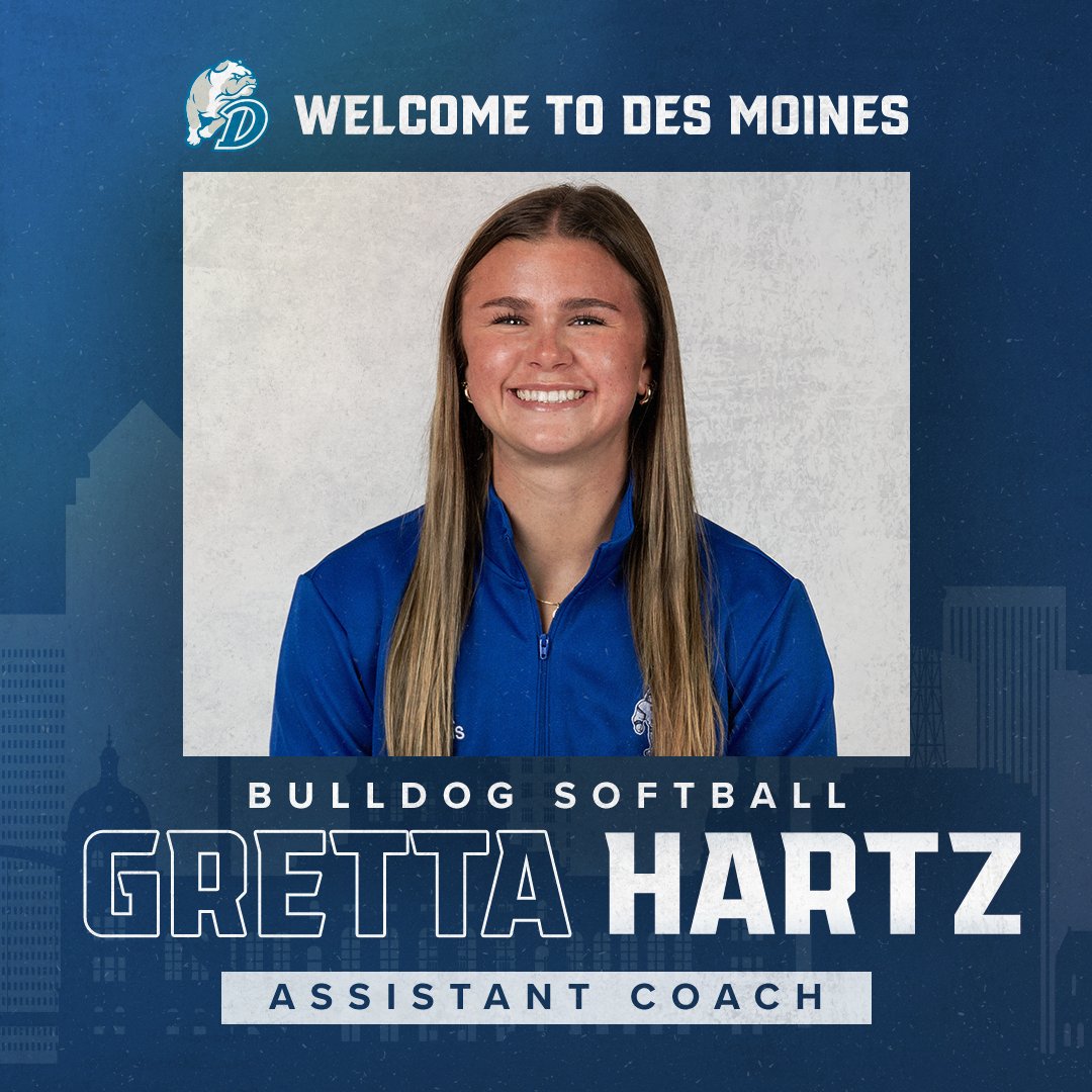 Drake Softball (@drakesoftball) on Twitter photo 𝐖𝐞𝐥𝐜𝐨𝐦𝐞 𝐭𝐨 𝐃𝐞𝐬 𝐌𝐨𝐢𝐧𝐞𝐬 🤩
We're proud to announce Gretta Hartz to the team as an assistant coach!
🥎📰➡️ bit.ly/3ZMv4IG
#DSMHometownTeam 𝐖𝐞𝐥𝐜𝐨𝐦𝐞 𝐭𝐨 𝐃𝐞𝐬 𝐌𝐨𝐢𝐧𝐞𝐬 🤩
We're proud to announce Gretta Hartz to the team as an assistant coach!
🥎📰➡️ bit.ly/3ZMv4IG
#DSMHometownTeam