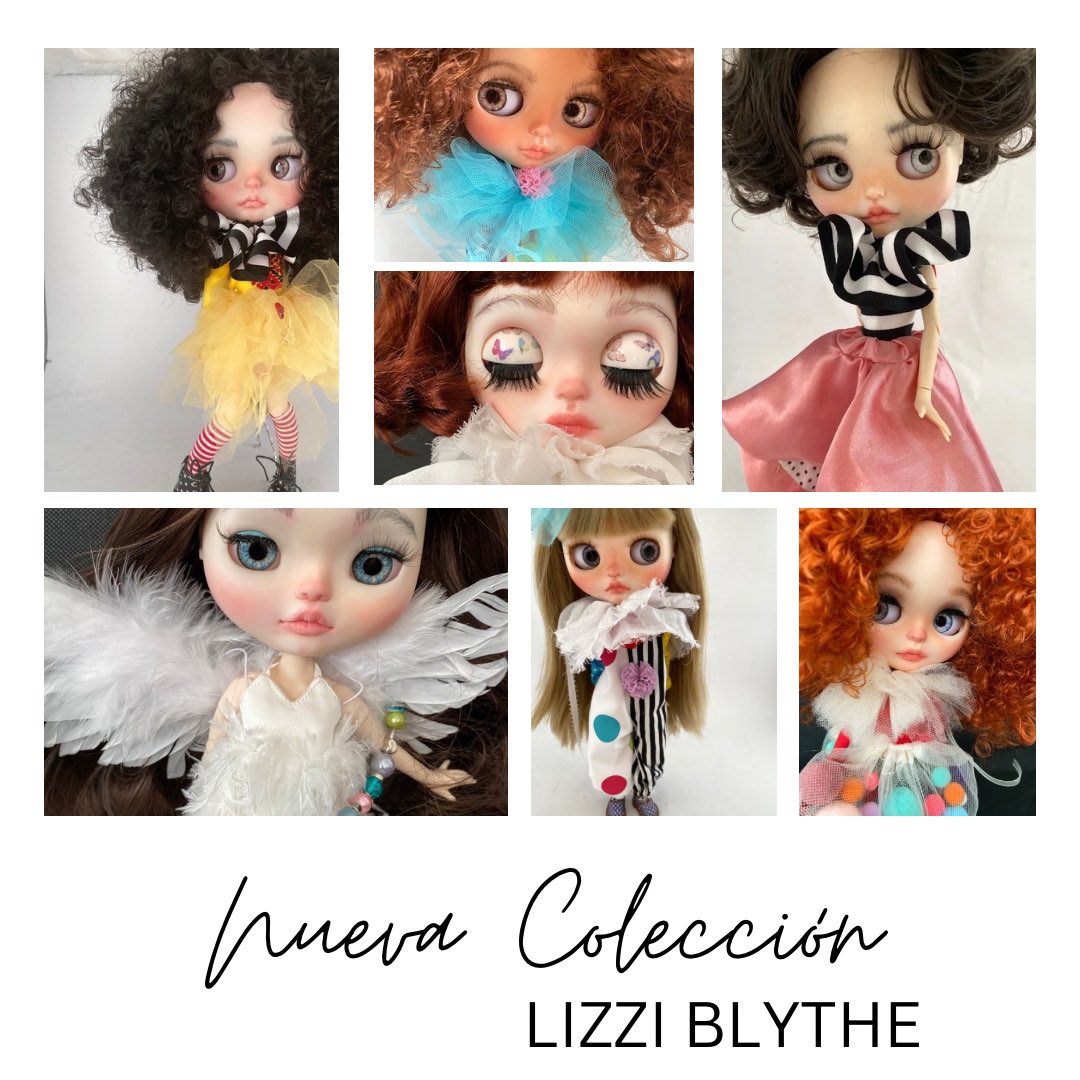 Lizgottik's tweet photo. Estoy emocionada hasta las lagrimas de leer los mensaje que me están llegando de todas las personas que recibieron su muñeca Lizzi Blythe, gracias a todos ellos por confiar en mi y en mi trabajo. https://t.co/jLY3iQBvh4