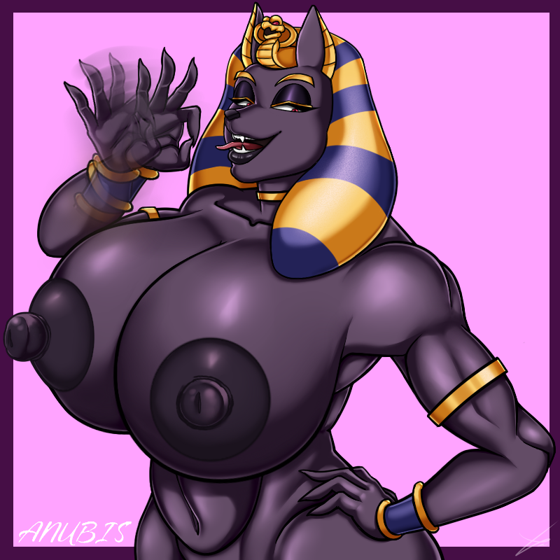 ALM1732381's tweet photo. A hot and curvy Anubis for @LollipopconArt ✨ https://t.co/mQHHhpN162