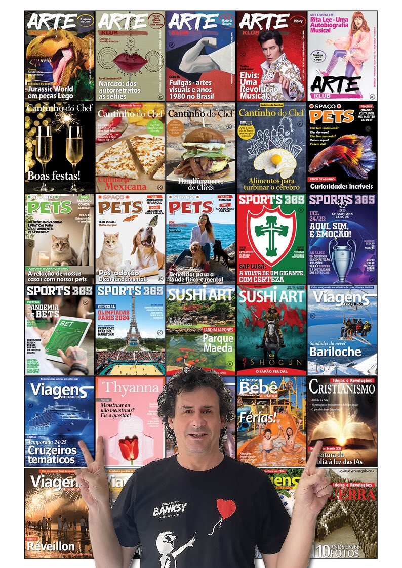 KlubEditorial's tweet image. Mais 1 ano encerrado! 🦾 Difícil escolher a melhor CAPA de 2024 das 108 publicações do ano (9 revistas mensais, disponíveis nas principais bancas digitais). Foram incríveis 4680 páginas: parabéns a todos os profissionais envolvidos! 👏👏📲🦾 #klubeditorial #epubs #bancasdigitais