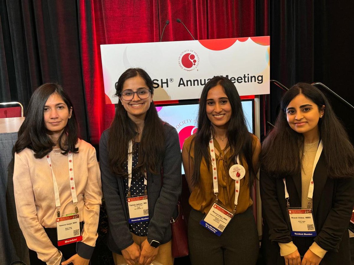 MasoomaRana_'s tweet photo. Proud to have presented my first poster at #ASH24 on the mutational landscape of PV and to contribute to 12 abstracts from both @StanfordBMT_CT @MayoHemeOnc! Grateful for all my mentors who got me to this point! https://t.co/J92ooQZrQv