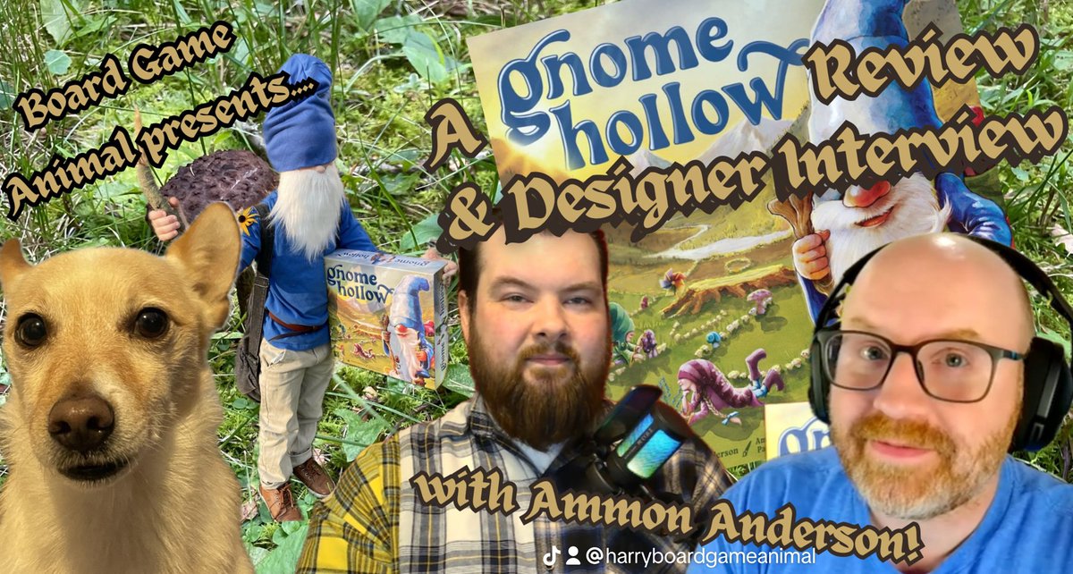 BoardGameAnimal's tweet image. Throwing this back out there post-Pax. So lovely to see the love for Gnome Hollow from @TheOpGames~ 

Seeing our pal Ammon was fantastic! We had the chance to chat with him earlier this year which we included in our review video of Gnome Hollow~

youtu.be/3AX3YqCutXk?si…