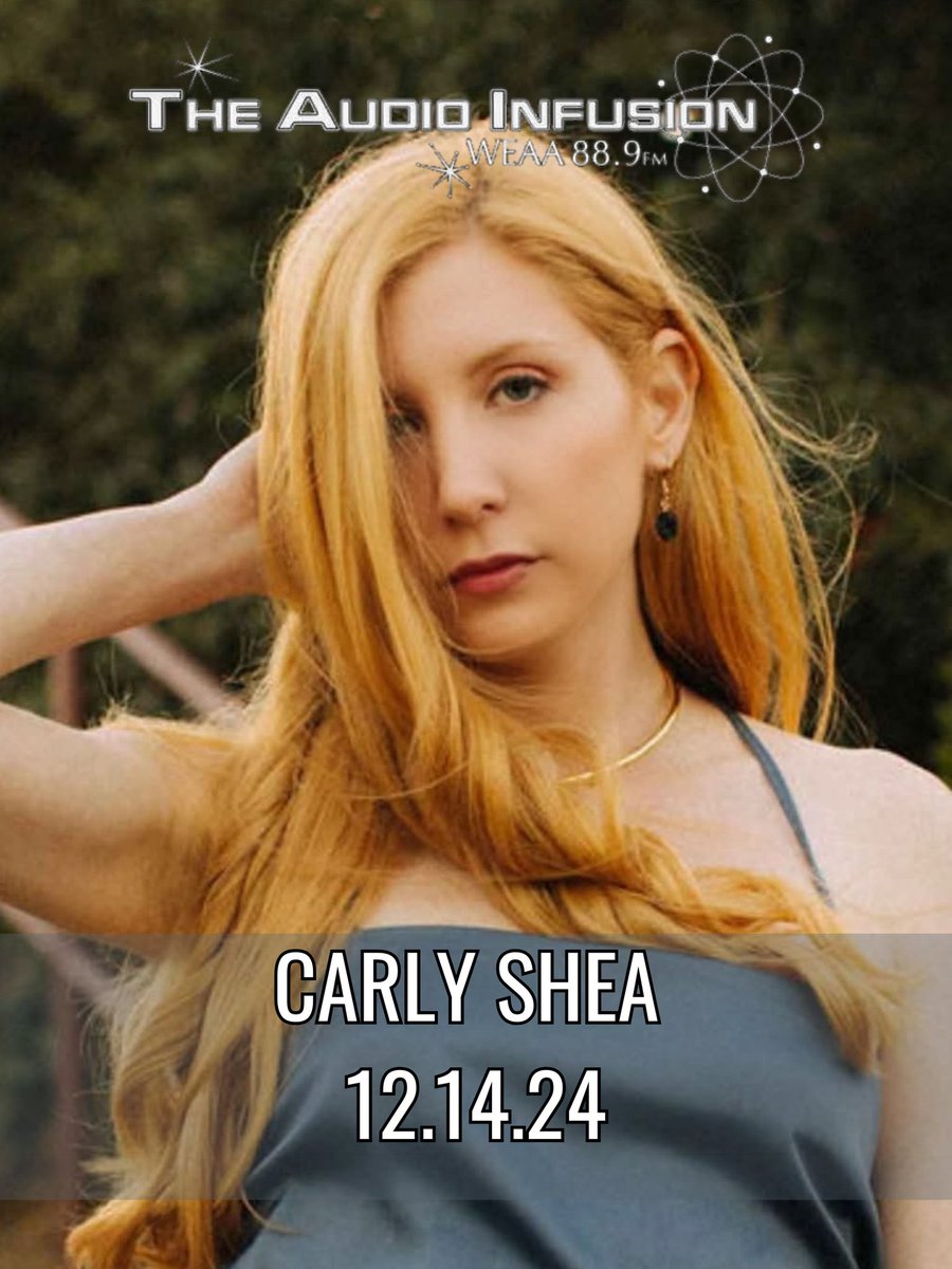 audioinfusion's tweet photo. We will have an interview with singer Carly Shea this Saturday night at 1AM on The Audio Infusion on WEAA 88.9 FM and HD1 Baltimore. You can also download the WEAA app to listen on your mobile device. Remember that Saturday night doesn't end at midnight. https://t.co/0QlZv1D8kp