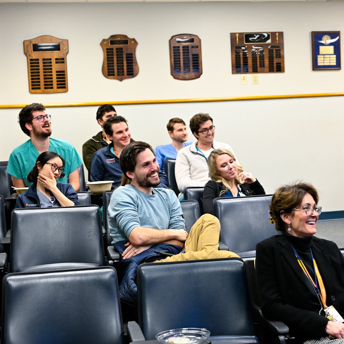 UVARadiology's tweet photo. THANK YOU to our alumni, Dr. Jean-Martin Gingras, class of 2017, and Dr. Paul Kuperman, class of 2003 from Carolina Radiology for the insightful lecture "What do you want to be when you grow up?"!
#radiology #radres #education #medschool #radlife #uva @uvamedalum https://t.co/TIeebMoX0T