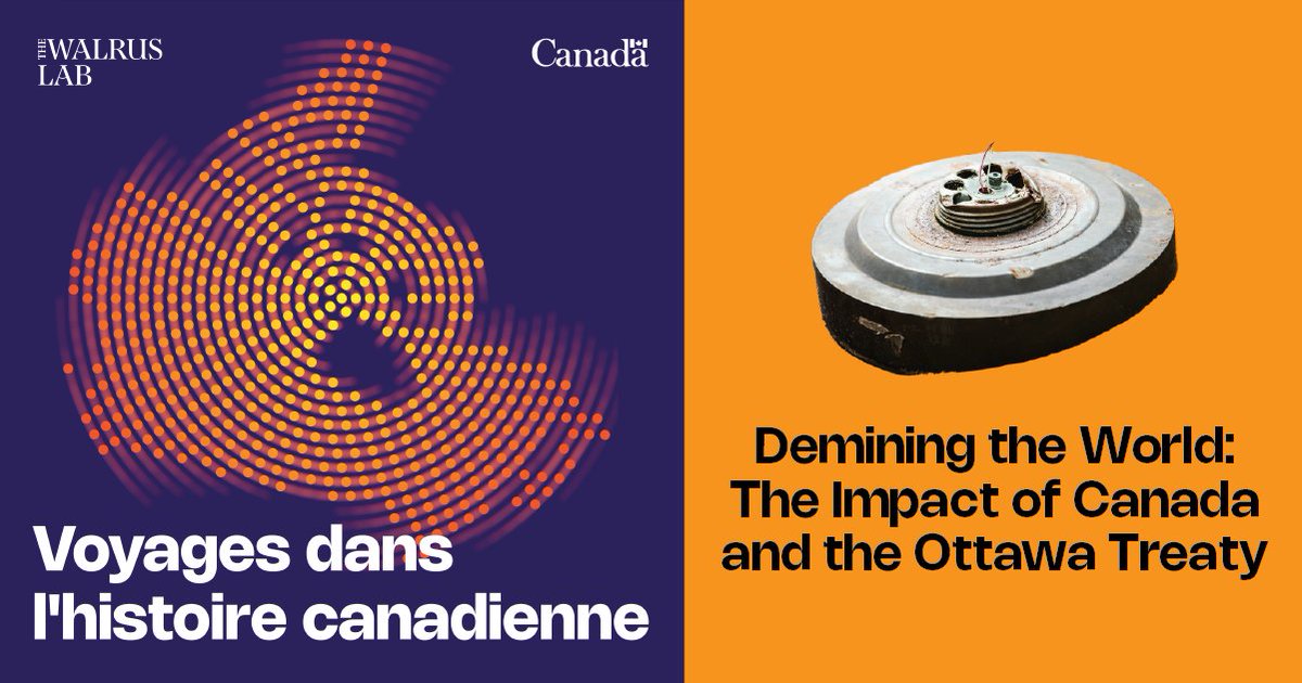 Mines Action Canada (@minesactioncan) on Twitter photo This episode of Voyages dans l'histoire canadienne from <a href="/thewalrus/">The Walrus</a> Lab examines the Ottawa Treaty, a landmark in diplomacy and human rights. It features stories from Senegal and insights into global demining efforts. Check it out. bit.ly/49dEgcc This episode of Voyages dans l'histoire canadienne from <a href="/thewalrus/">The Walrus</a> Lab examines the Ottawa Treaty, a landmark in diplomacy and human rights. It features stories from Senegal and insights into global demining efforts. Check it out. bit.ly/49dEgcc