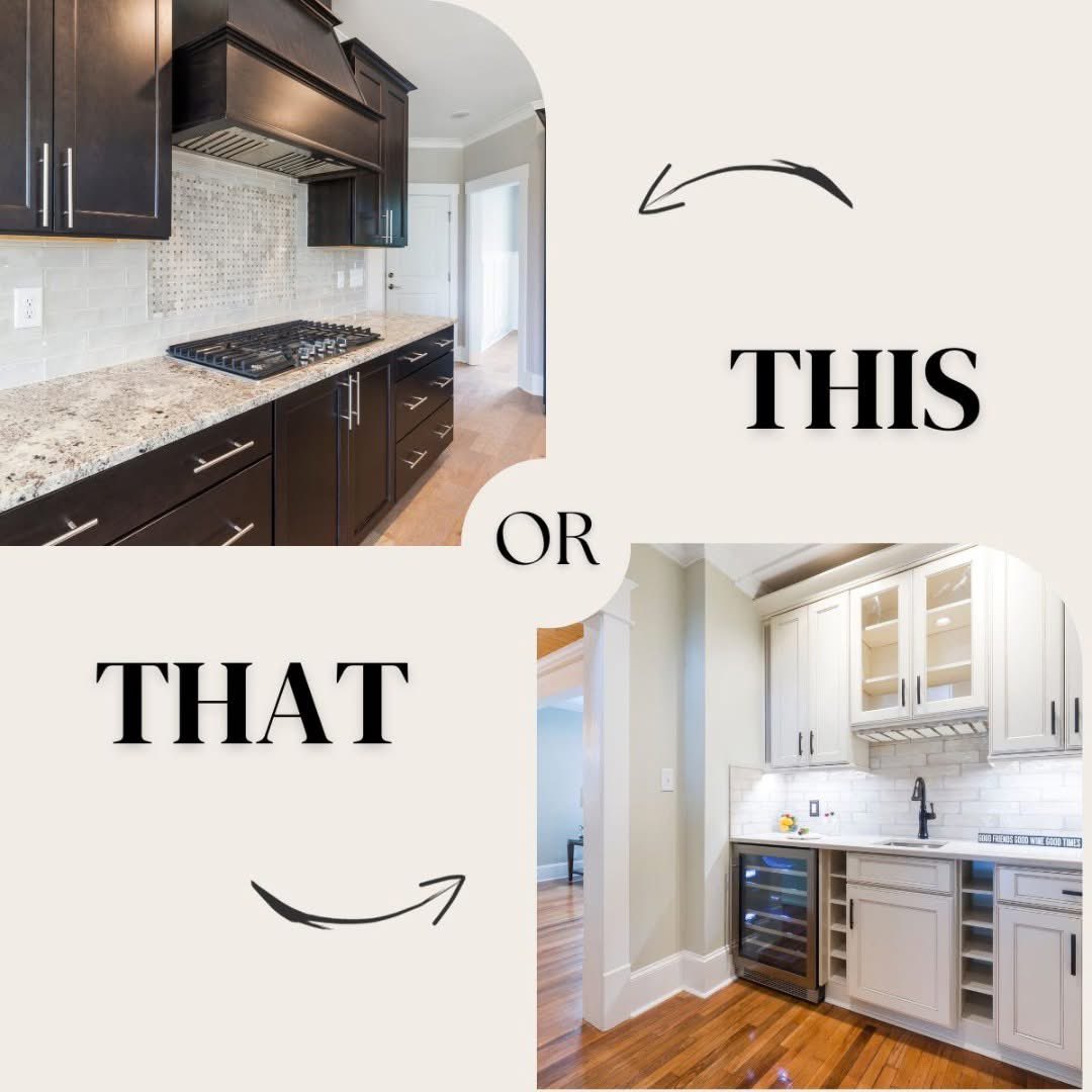ToniHitchRealty's tweet photo. This or That?
Which style captivates you more: the sleek elegance of white cabinets or the bold statement of black cabinets? 🤔 https://t.co/H1BzJPqEBt
