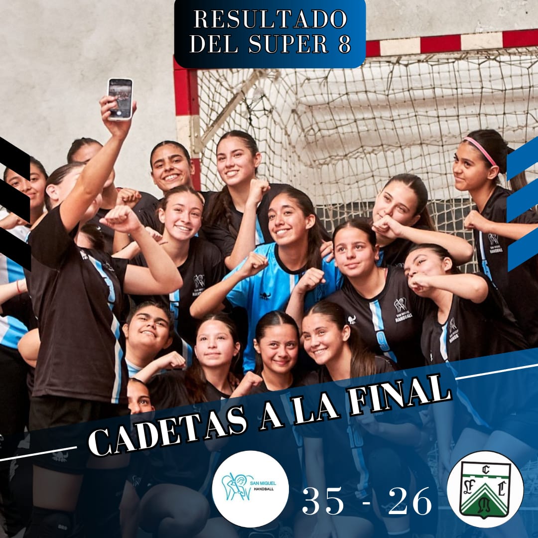 Cadetas a la Final del Super 8! Vencieron en la Semi a Ferro 35 a 26. Próximo domingo Vs Cideco en La Casa del Handball.