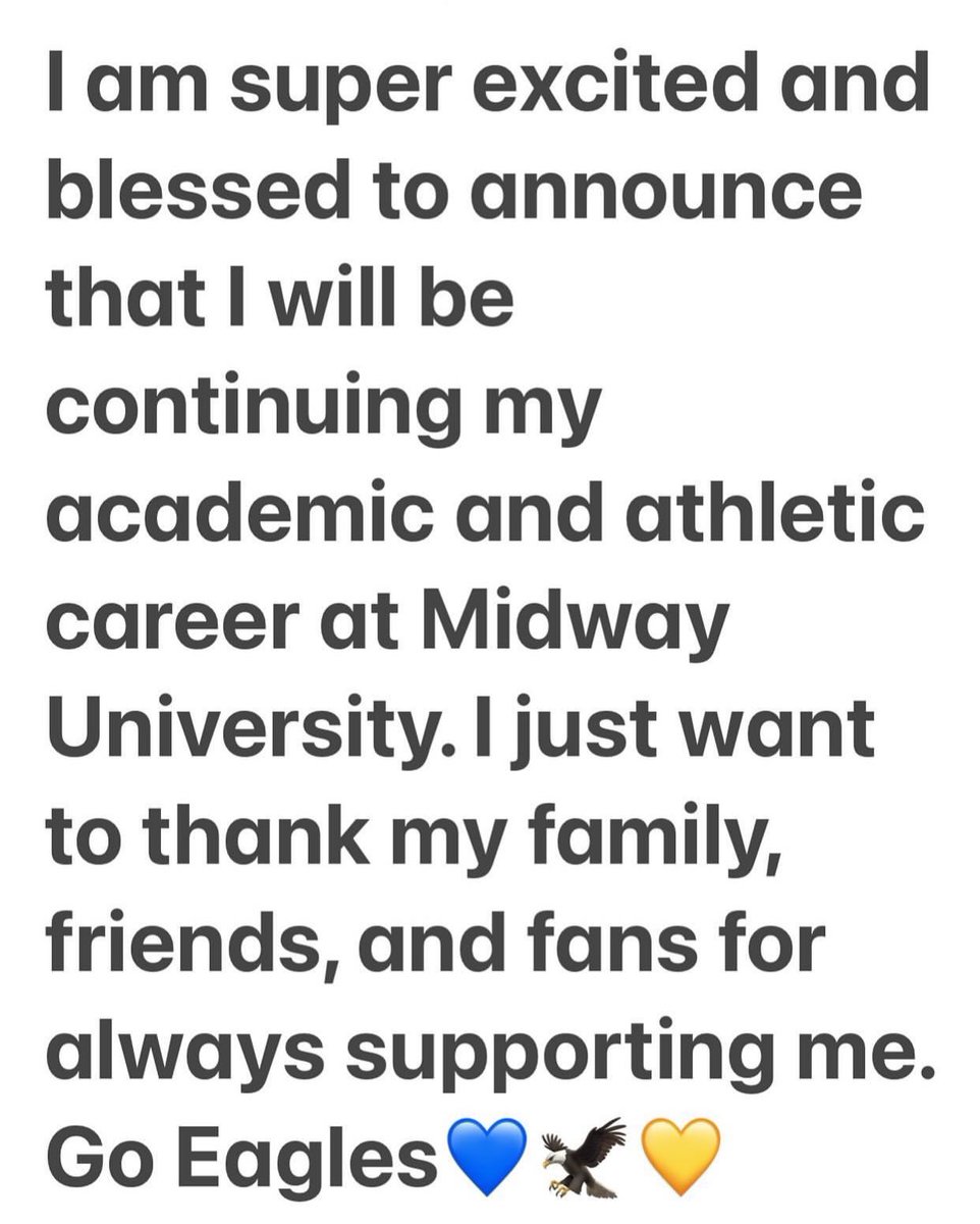 Diamond Wills (@diamondwills99) on Twitter photo 4 more years of ๐ฅ & ๐ <a href="/MidwayUSoftball/">MidwayU Softball</a> <a href="/Bailey_Curry11/">Bailey Curry</a> <a href="/MidwayWbb/">Midway University WBB</a> <a href="/GoMidwayEagles/">Midway Eagles</a> 4 more years of ๐ฅ & ๐ <a href="/MidwayUSoftball/">MidwayU Softball</a> <a href="/Bailey_Curry11/">Bailey Curry</a> <a href="/MidwayWbb/">Midway University WBB</a> <a href="/GoMidwayEagles/">Midway Eagles</a>