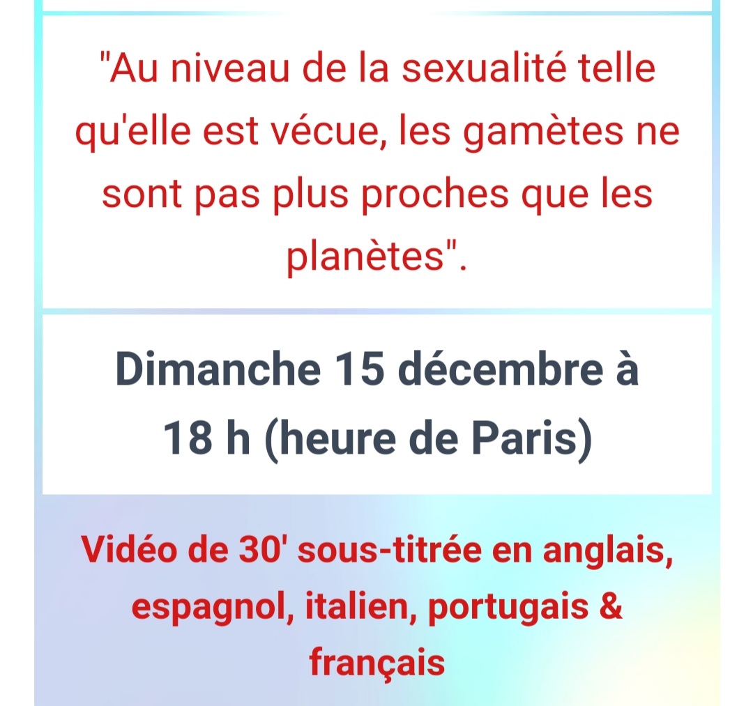 Miller TV : "Intervention au Sénat sur le mariage pour tous", dimanche 15 décembre à 18 h. Save the date !