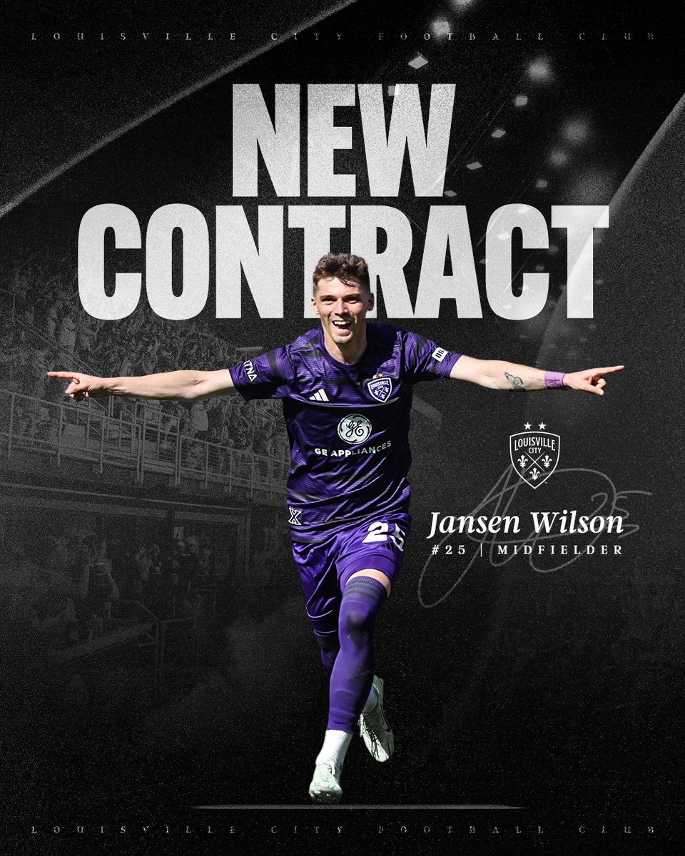 loucityfc's tweet image. 🟣 The Kentucky kid is staying in purple 🟣

@jansen_wilson has signed a new multi-year contract off a sensational rookie season!

🔗 bit.ly/3ZNnPQI