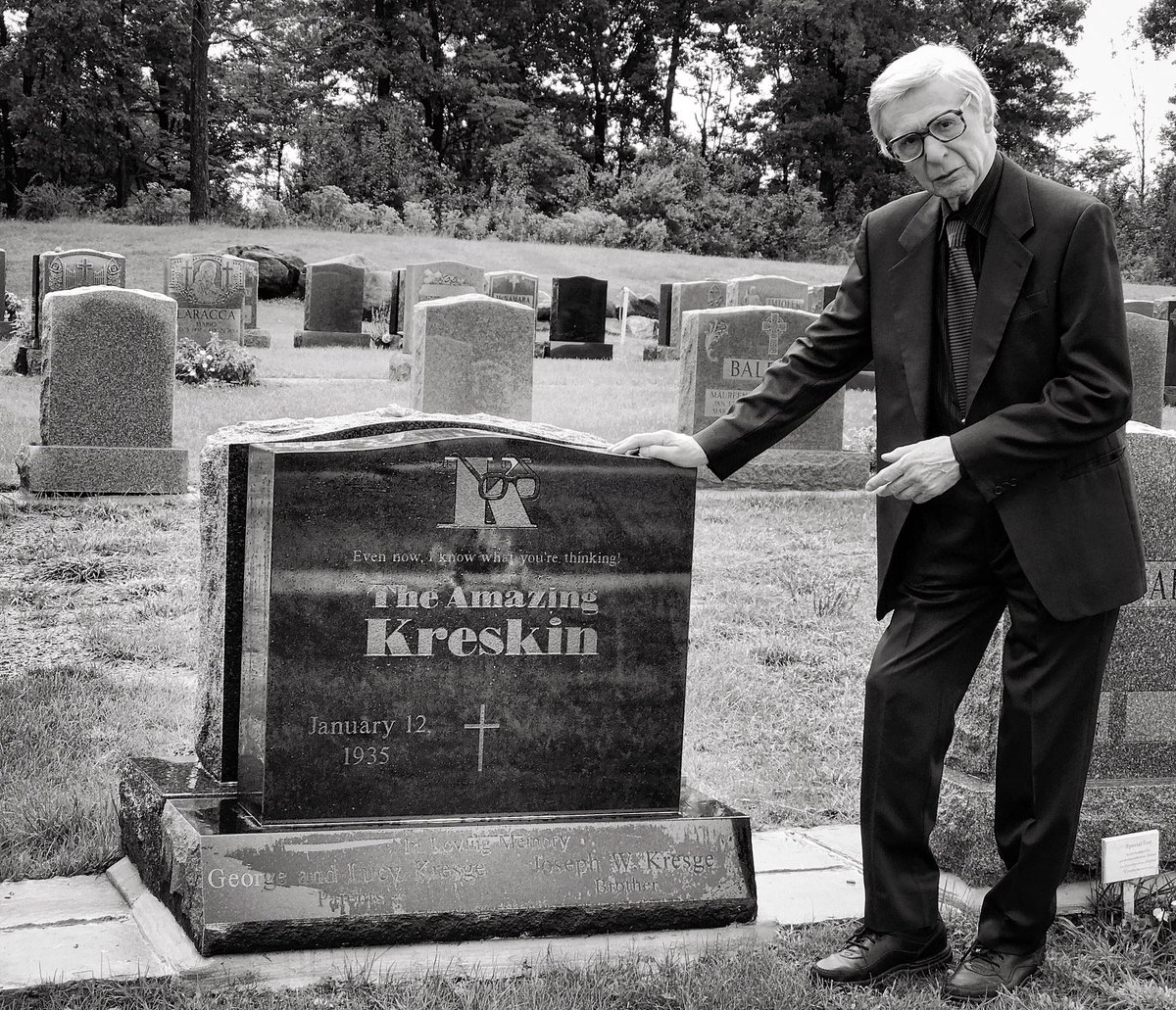 It comes with heavy heart that we announce the passing of The Amazing Kreskin, known as George Kresge, who was on born January 12, 1935. The Amazing Kreskin would have turned 90 years old. The Amazing Kreskin cared only to perform for all of you. 10 more days until his retirement