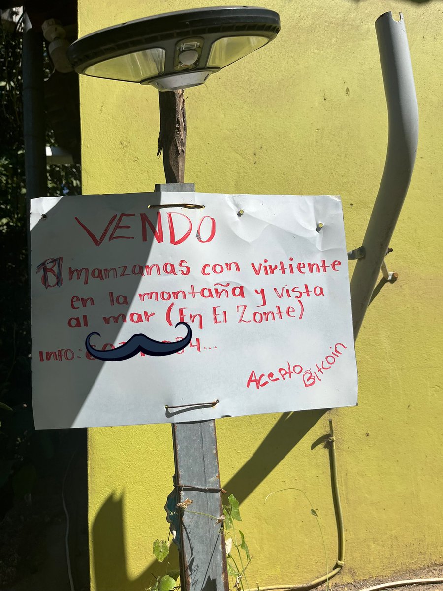 Houses being sold for Bitcoin here in El Salvador 🔥