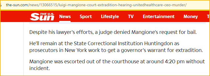 EducatedinLaw's tweet photo. That Luigi Mangione must be extradited from Pennsylvania to New York shows we have a union of 50 nation-states not one 'nation' or a 'country'.
https://t.co/mJzUtpSMZV
#LuigiMangione #CEOassassin