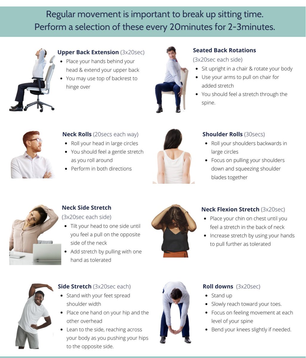 FlexxinFitness's tweet image. If you sit most of the day, try these! 
#PersonalTrainer #CorrectiveExercise #NASMCertified #ExerciseScience#FunctionalFitness #FitnessTips#HealthyLifestyle 
#MobilityTraining #InjuryPrevention#PostureCorrection #MovementEfficiency#HealthAndWellness Flexxin #browardfitness