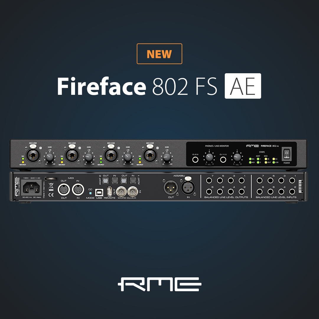 RMEAudioJP's tweet photo. RMEの銘機「Fireface 800」誕生20周年を記念した特別限定カラーバリエーション・モデル「Fireface 802 FS AE（Anniversary Edition）」を本日より販売いたします。

◾️詳細
https://t.co/tJnIgMWAbN

#RME #fireface800 #fireface802 #fireface802fsae #録音 #レコーディング https://t.co/FAcXOtH6YW