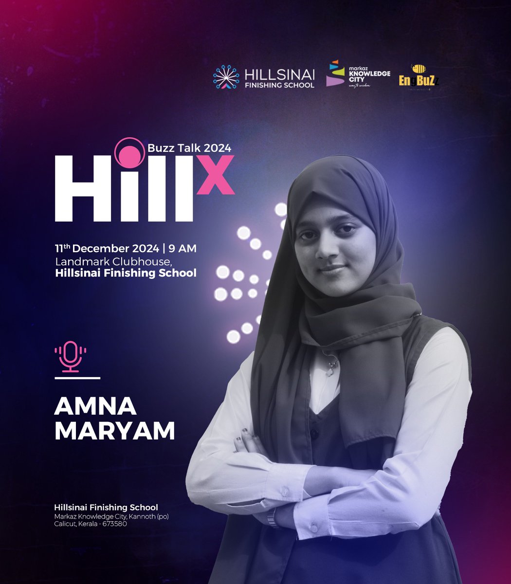 EngbuzzIndia's tweet photo. Meet Our speakers!!
#HILLxBuzzTalk #EngBuzzIndia #BuzzTalk2024 #InspiringVoices #YouthEmpowerment #PublicSpeaking #StudentLeadership #IdeasThatMatter #HillsinaiBuzz https://t.co/2lmqCCeIvt