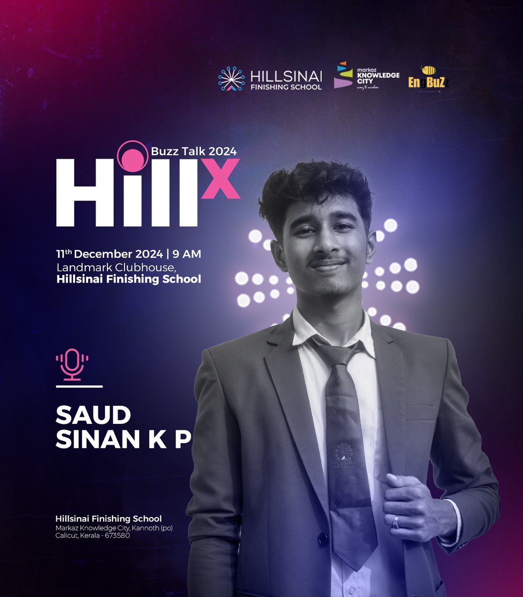EngbuzzIndia's tweet photo. Meet Our speakers!!
#HILLxBuzzTalk #EngBuzzIndia #BuzzTalk2024 #InspiringVoices #YouthEmpowerment #PublicSpeaking #StudentLeadership #IdeasThatMatter #HillsinaiBuzz https://t.co/jSMeIwa4Kd