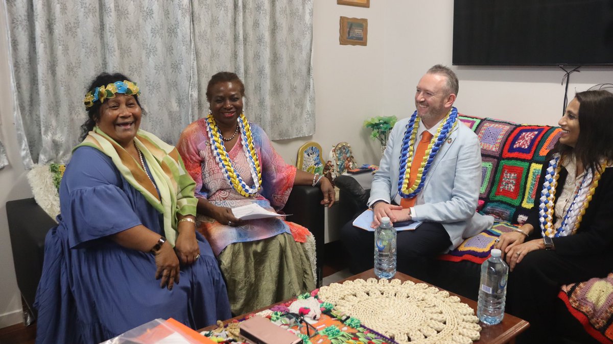 PioSmith_UN's tweet photo. In #Nauru, I joined @Atayeshe to see the vital frontline care at the island’s maternity ward, launch the GBV Clinical Guideline & meet H.E. President David Adeang and Minister Charmaine Eraidinomo Scotty to discuss advancing health + safety for women and girls.

@UNFPA stands with Pacific communities to build a sustainable + equitable future for all.