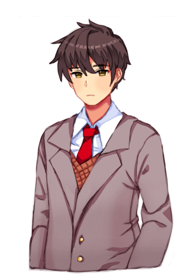 Cammy_ddlc's tweet image. In the main game MC was a better friend to the girls than Monika.