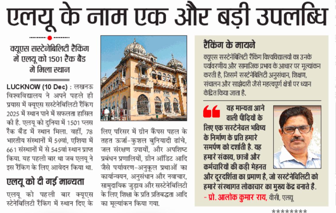 University of Lucknow tweet media