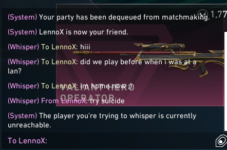 Zuvistaa's tweet photo. I love getting temp banned on roblox than dealing with this, I love the internet! lol

#funny #game #roblox #valorant https://t.co/micjnpeYZD