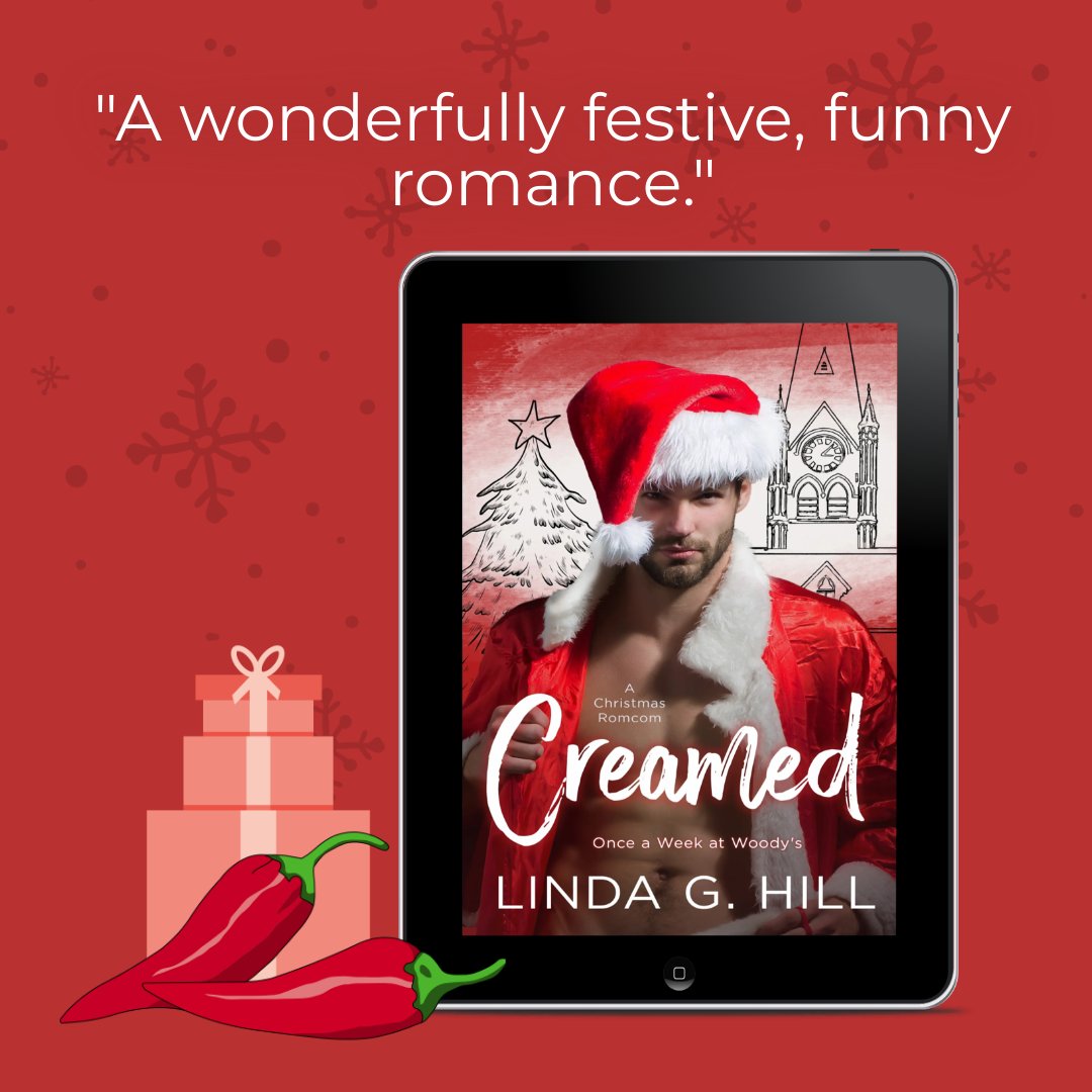 ❄️It's release day!💘 
The Christmas market is open, and the competition is sexy... 
Tom's the new guy in town...
Mary's pastry stand is in trouble...
She wants to hate him, but he's just so delectable...
Especially when he strips at Woody's...
amazon.com/dp/B0DPGP7F69
#RomCom
