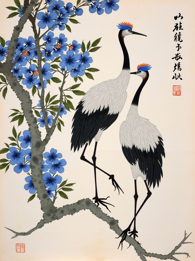 ChloeXu2016's tweet photo. New Flux.1 lora-Chinese Ink Painting Fantasy Cranes
https://t.co/7OMEhCYHmS
#stablediffusion #aiart #lora #Flux #midjourney #Civitai #TensorArt #ComfyUI #Leonardo.Ai #aiartcommunity #Ink #animals #paintings #aidraw #inkwash #inkpainting #chinese #inkpainting #chinesepainting https://t.co/ocBRIMxnnf