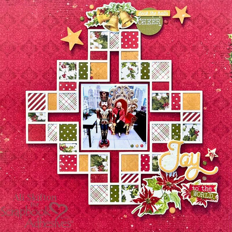 SBADHESIVESBY3L's tweet photo. Joy to the World! 🌎💖 Do you use cut files? Ali Skifton uses one in her beautiful Christmas layout! 😍 She walks us through her process of what adhesives she used to achieve her design. RT+❤ for Documenting Holidays! #scrapbooking #papercrafting 👉 https://t.co/kfNpiyyZwW https://t.co/bTrW4BjpeQ