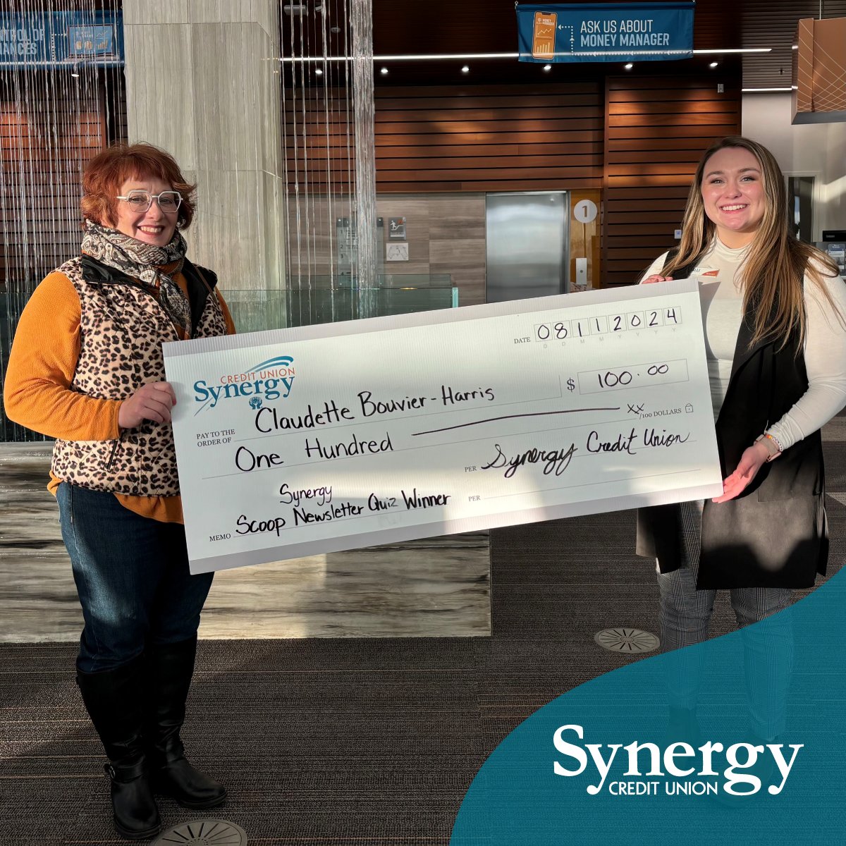 Synergycu's tweet image. 🎉 Congratulations, Claudette! 🎉

We’re thrilled to announce Claudette as the winner of our Fall Newsletter contest! 🍂💌 She’s walking away with a cool $100 just for participating. 💵

Thank you to everyone who joined in on the fun!  #ContestWinner #FallNewsletter #Congrats