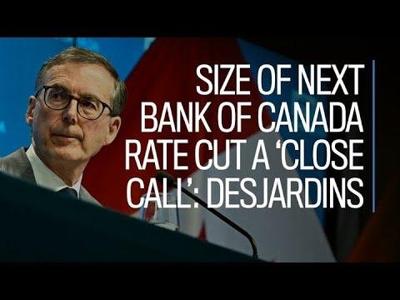 Jimmy Jean, vice-president and chief economist at Desjardins Group, talks with Financial Post’s  Larysa Harapyn about Canada's "mixed bag" economy and whether the Bank of Canada will decide to implement another jumbo-sized rate cut  advisorstream.com/read/video-siz…