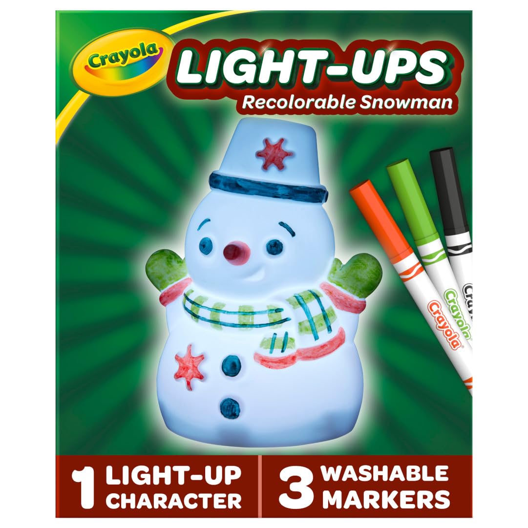 Crayola Light-Ups - Snowman, Light Up Snowman Toy, Reusable Holiday Craft, Light Up Snowman Decoration for Indoors, Stocking Stuffer, Gift for $7.49, reg $9.99.

Buy via Amazon: saving.deals/redirect/B0CRB… 

 #Ad #Deal