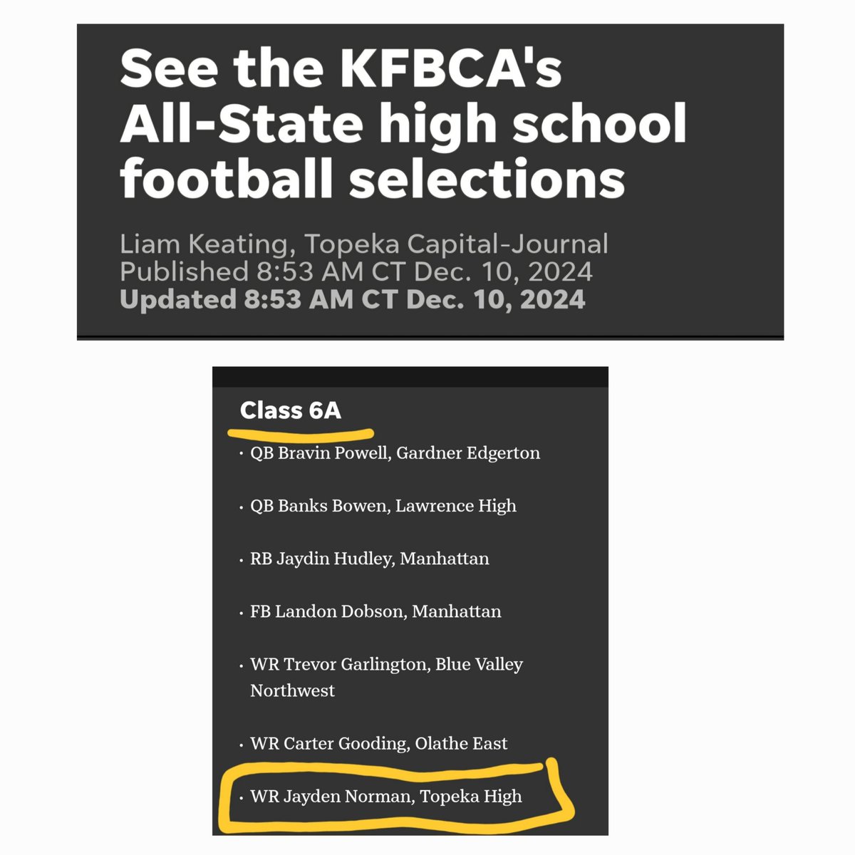 🌟All State Class 6A🌟