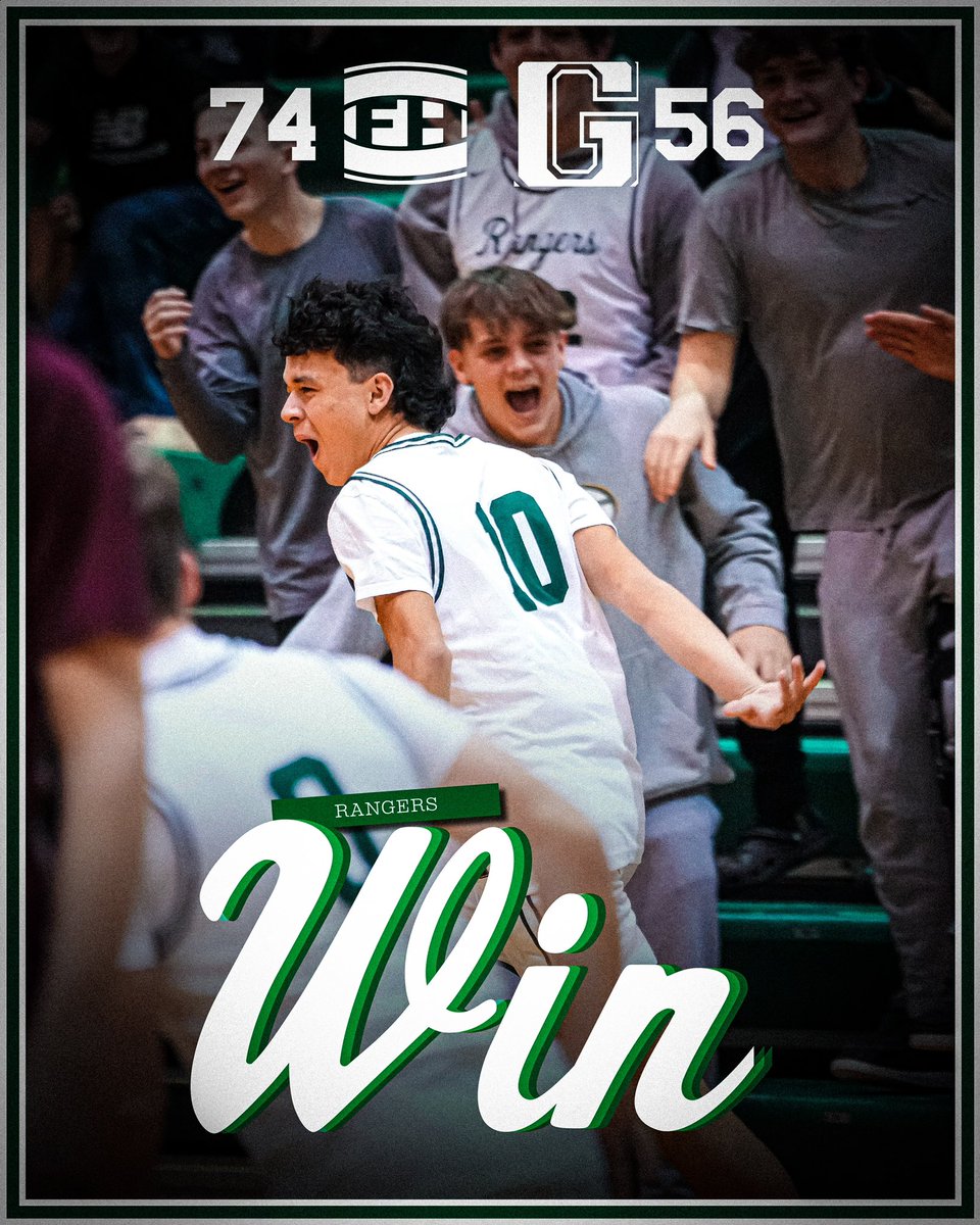 RANGERS WIN! FHC improves to 3-0 with a home win over Grandville. The rangers went on a school record 26-0 run through the 2nd and 3rd quarters. 

Matt Sexton 23 points
Brendan Cargill 22 points
Denis Medic 14 points

FHC is back in action at home on Friday vs Thornapple-Kellogg.